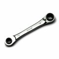 Capri Tools 4-in-1 120-Tooth Box End Reversible Ratcheting Wrench, 14, 15, 17 and 19 mm, Metric CP11881